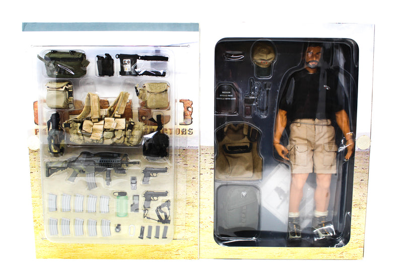 Load image into Gallery viewer, Private Military Contractor - Black &amp; Brown Boots (Foot Type)
