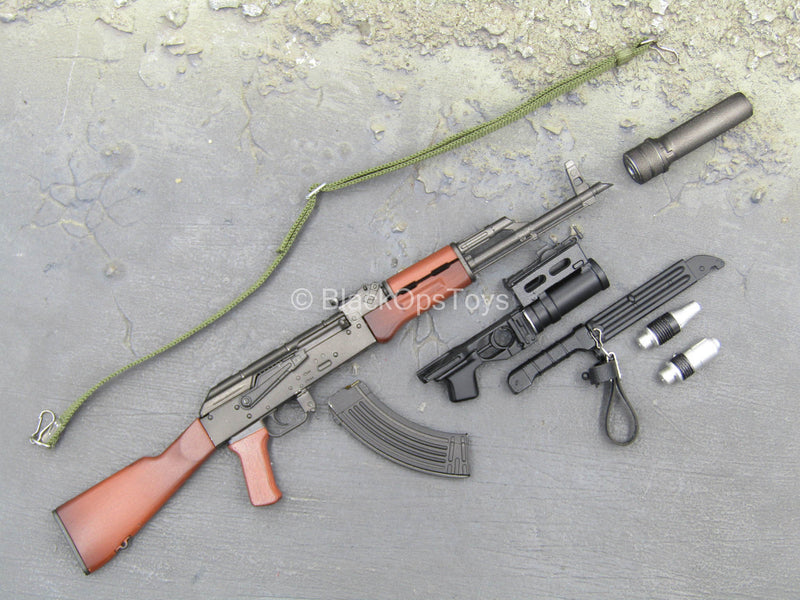 Load image into Gallery viewer, Russian Motorized Rifle Brigade - AK-47 Rifle w/Grenade Launcher
