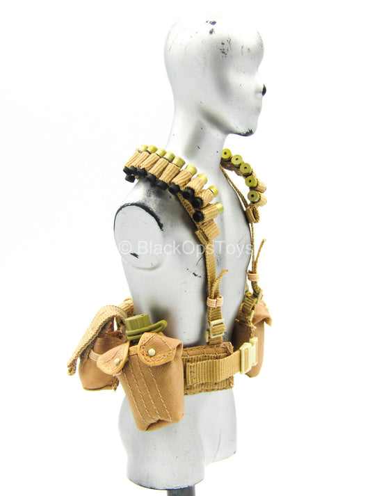 GI JOE - Flint - Tan MOLLE Harness w/Canteen & Shotgun Shell Set
