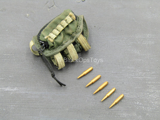 USMC - Sniper - Buttstock Pouch w/Sniper Rounds (x5)