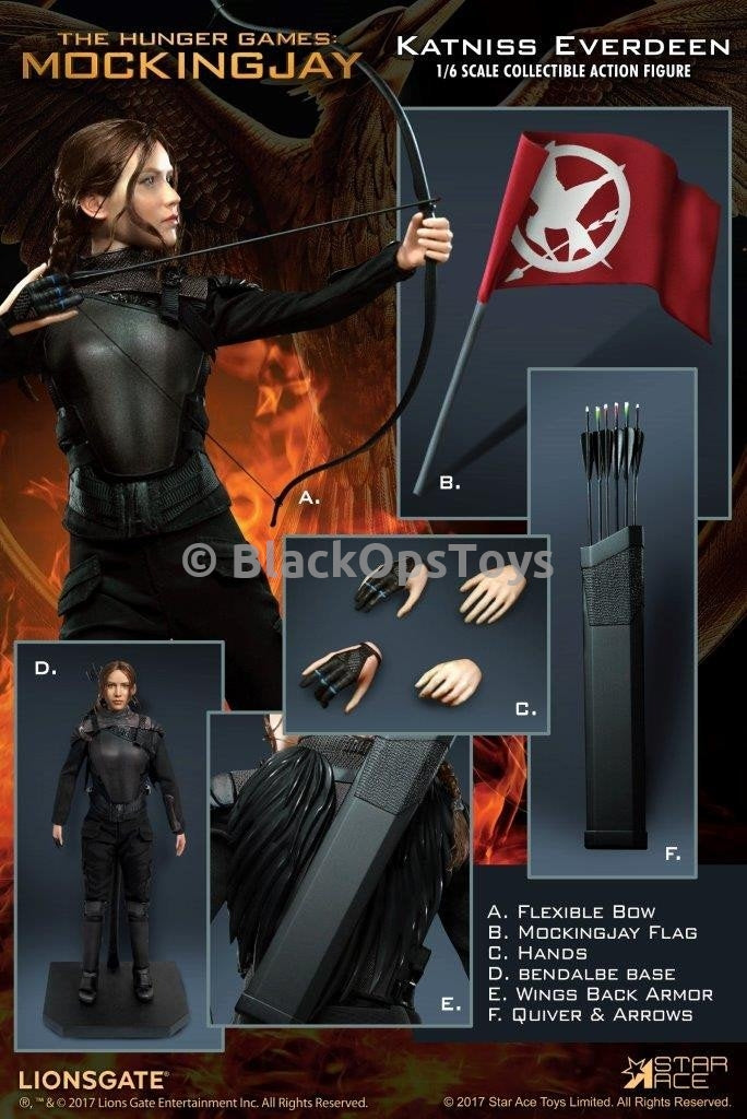 Load image into Gallery viewer, Hunger Games Katniss Everdeen Red Flag Banner
