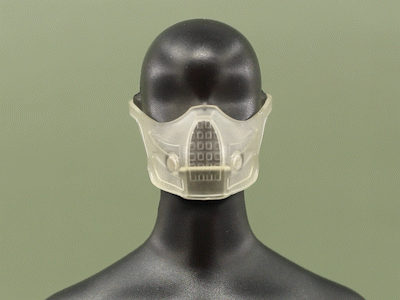 Load image into Gallery viewer, 1/6 - Custom 3D - Adjustable Gas Mask w/Interchangeable Magnetic Filter Set
