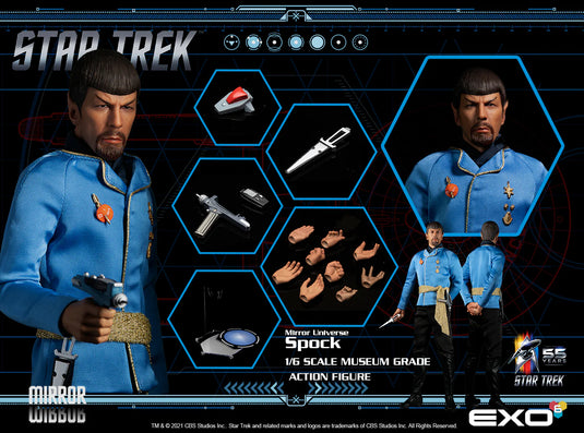 Star Trek TOS - Spock Mirror Universe - Male Body w/Uniform Set