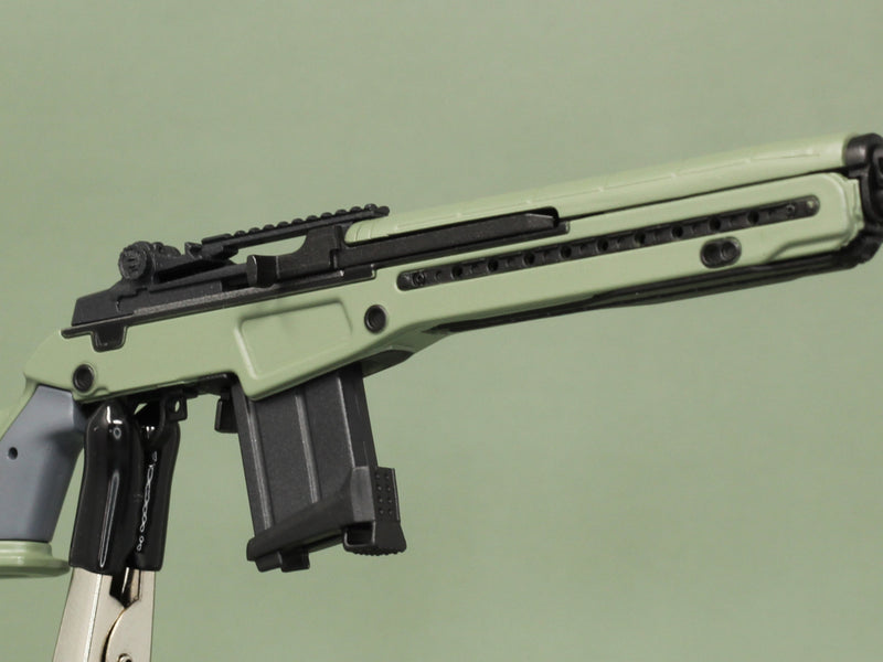 Load image into Gallery viewer, 1/6 - Custom - Modular M14 EBR Rifle Set w/Custom Magnetic Attachments (GREEN)
