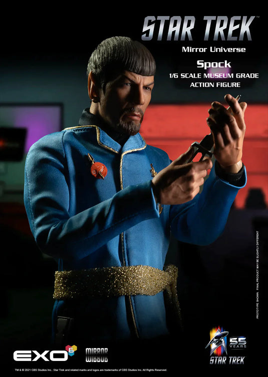 Star Trek TOS - Spock Mirror Universe - Male Head Sculpt w/Hands