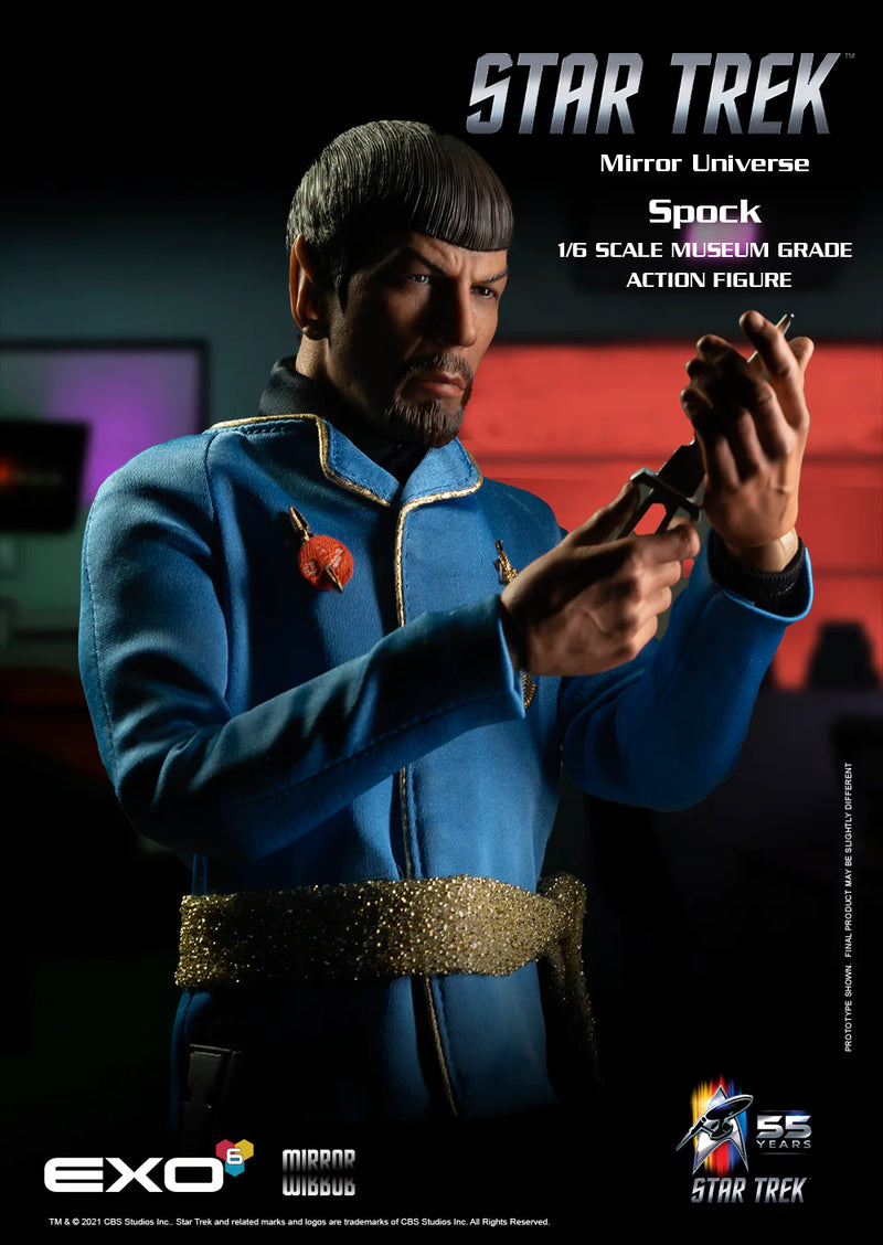 Load image into Gallery viewer, Star Trek TOS - Spock Mirror Universe - Male Body w/Uniform Set

