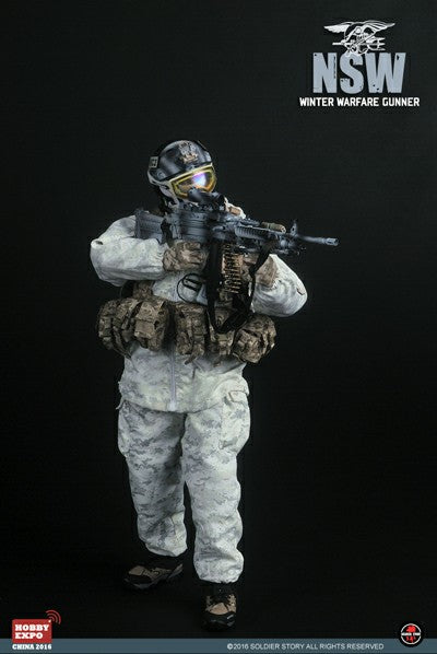 Load image into Gallery viewer, NSW Winter Warfare Gunner - Black Radio w/Head Set
