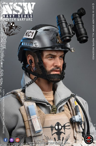Load image into Gallery viewer, NSW Winter Warfare - AOR1 Snow Camo Spray MOLLE Chest Rig Set
