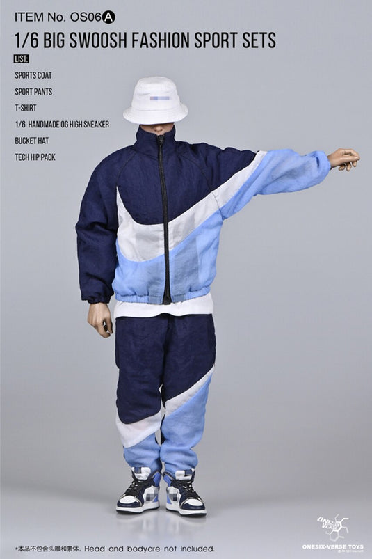 Big Swoosh Fashion Sports Set - White Sling Bag