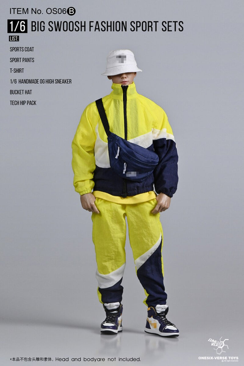 Load image into Gallery viewer, Big Swoosh Fashion Sports Set - Yellow Shirt

