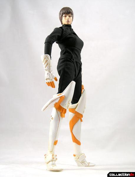 Load image into Gallery viewer, Zero Metal Chronicle - Falcon Z1 - White &amp; Orange Leg Armor
