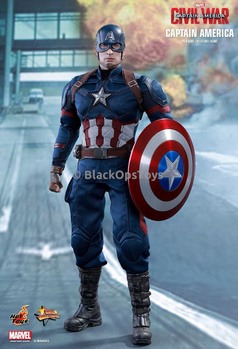 Load image into Gallery viewer, Hot Toys 1/6 Scale Civil War Captain America Black Sneakers &amp; Leg Guards Peg Type
