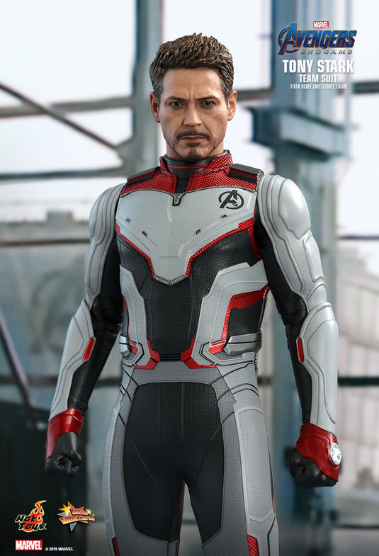 Endgame Tony Stark Team Suit - Grey & Red Boots Set (Peg Type)