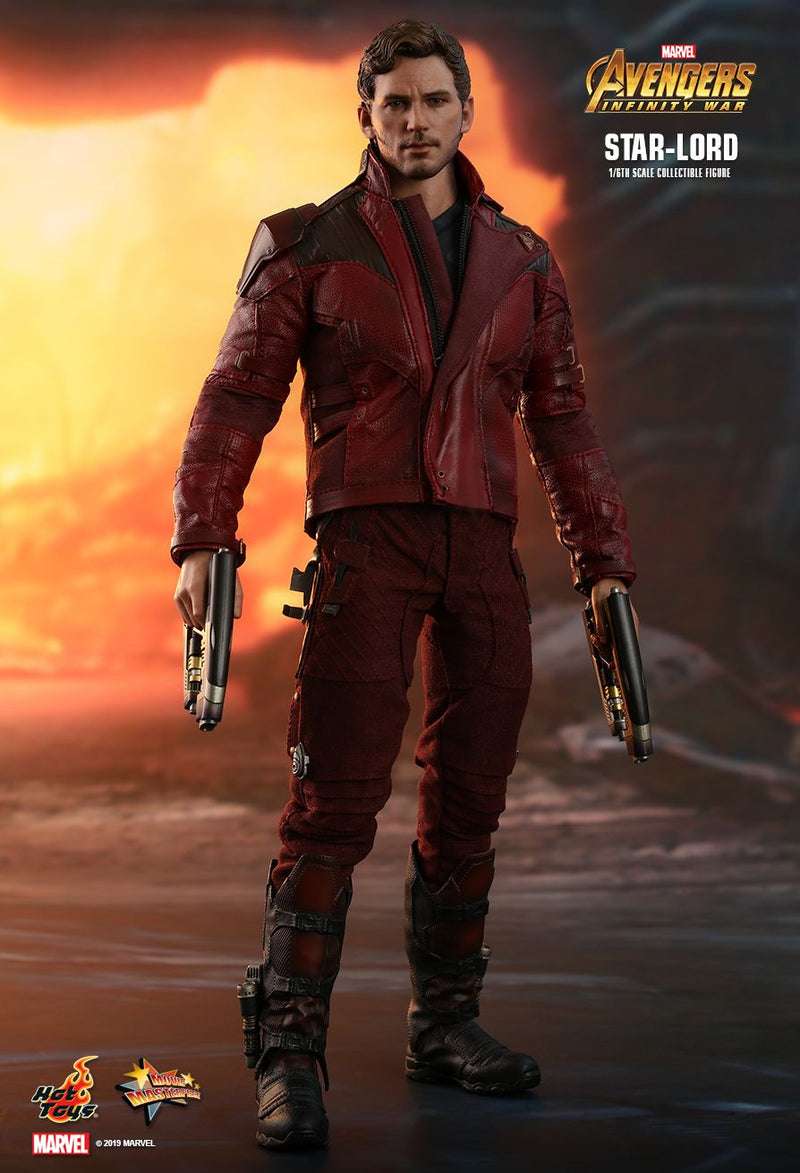Load image into Gallery viewer, Infinity War - Star Lord - Red &amp; Black Boots (Peg Type)
