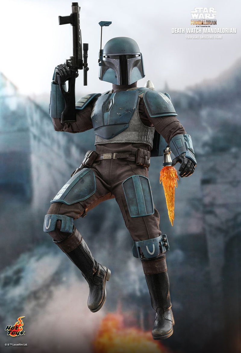 Load image into Gallery viewer, Star Wars - Death Watch Mando - Blue Helmeted Head Sculpt
