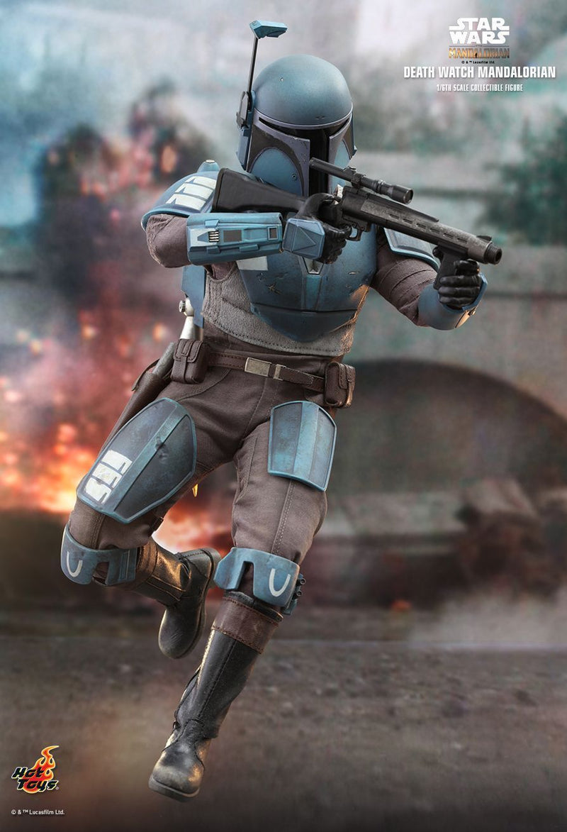 Load image into Gallery viewer, Star Wars - Death Watch Mando - Blue Thigh Armor (Hook &amp; Loop)
