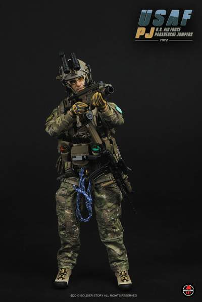 US Air Force - PJ - Coiled Rope w/Carabiner