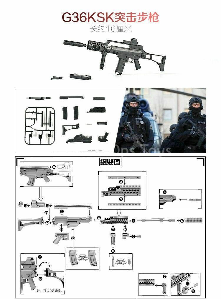 Load image into Gallery viewer, WWII - Build a Gun Set - G36KSK
