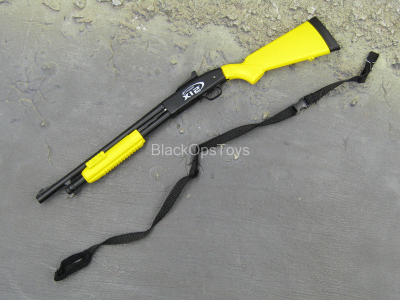 Load image into Gallery viewer, Metropolitan Police Chloe - Black &amp; Yellow Shotgun w/Sling

