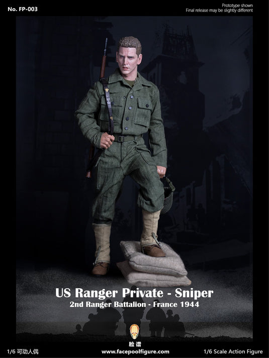 WWII - US Ranger Private Sniper - M41 Military Uniform Set