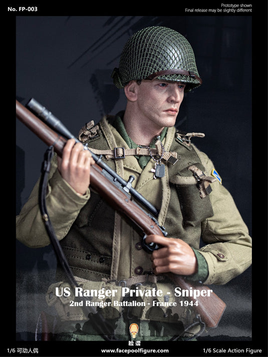 WWII - US Ranger Private Sniper - Male Base Body w/Head Sculpt