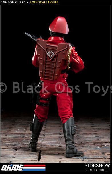 GI JOE - Crimson Guard - Black & Red Helmeted Head Sculpt