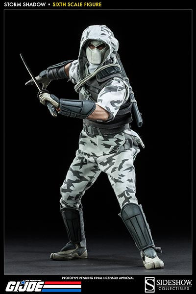 GI JOE - Camo Storm Shadow - Black & White Weaponed Hand Set (x3)