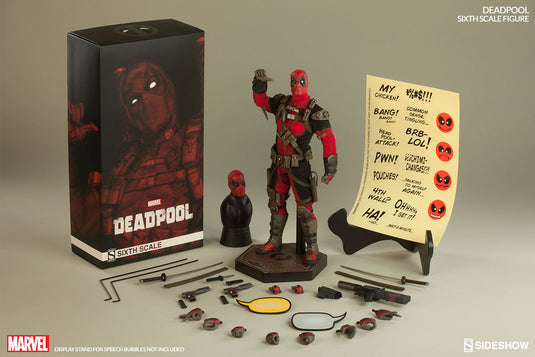 Deadpool - Red Shoes (Peg Type) w/Ankle Bracers