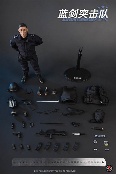 Load image into Gallery viewer, SWAT Blue Steel Commandos - Blue Uniform Set
