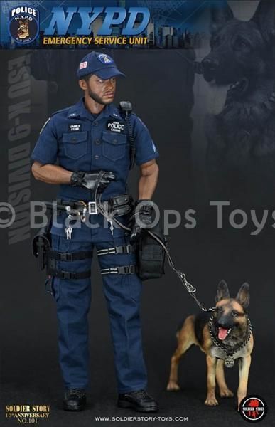 Police ESU K-9 Division - African American Male Base Body