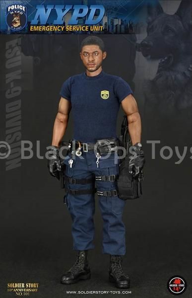 Police ESU K-9 Division - African American Male Base Body