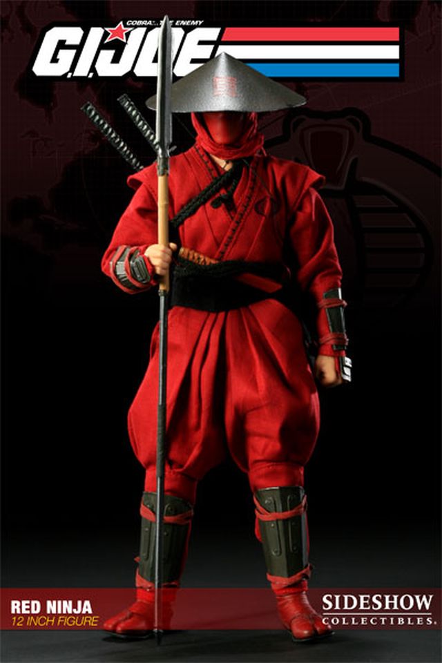 Load image into Gallery viewer, GI JOE - Cobra - Red Ninja - Long Sword &amp; Short Sword w/Tanto Sword
