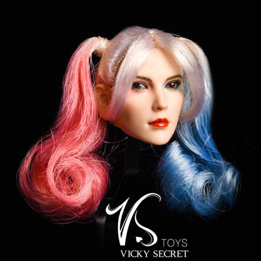Clown - Red & Blue High Heel Shoes (Foot Type)