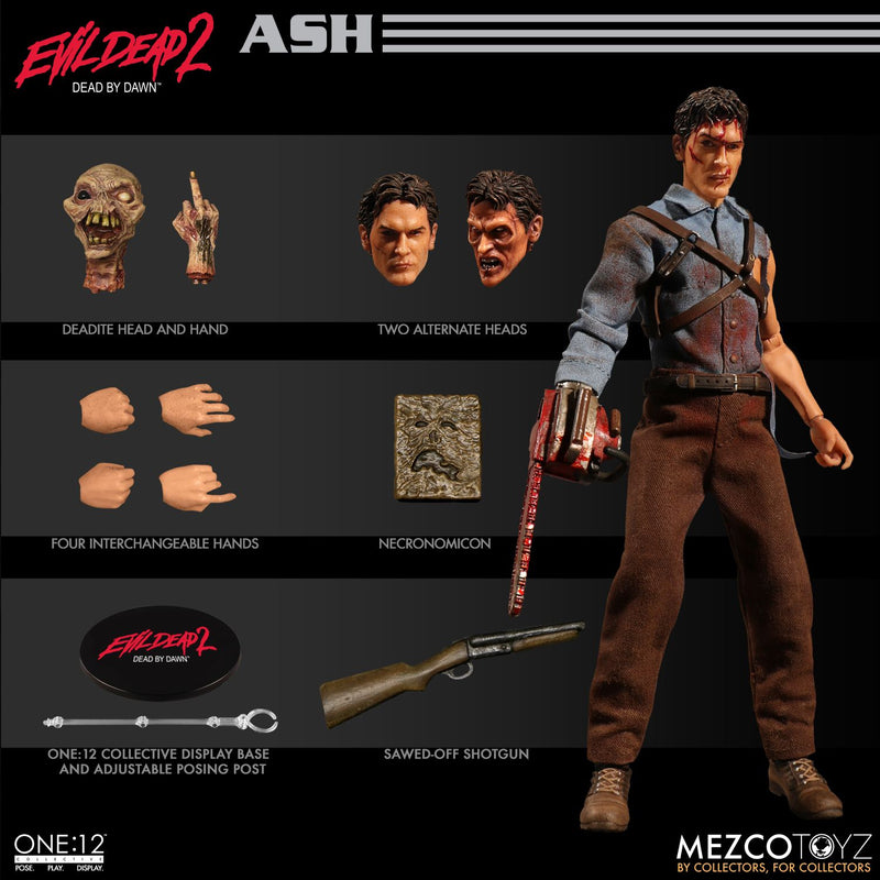 Load image into Gallery viewer, 1/12 - Evil Dead 2 - Ash Williams - Base Figure Stand w/Logo
