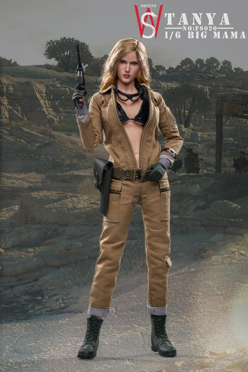 Load image into Gallery viewer, WWII - Big Mama - Tanya - Dark Green &amp; Grey Gloved Hand Set
