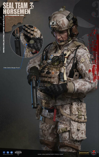 Load image into Gallery viewer, US Seal Team 3 Horsemen - Desert Digital Cap w/Patch
