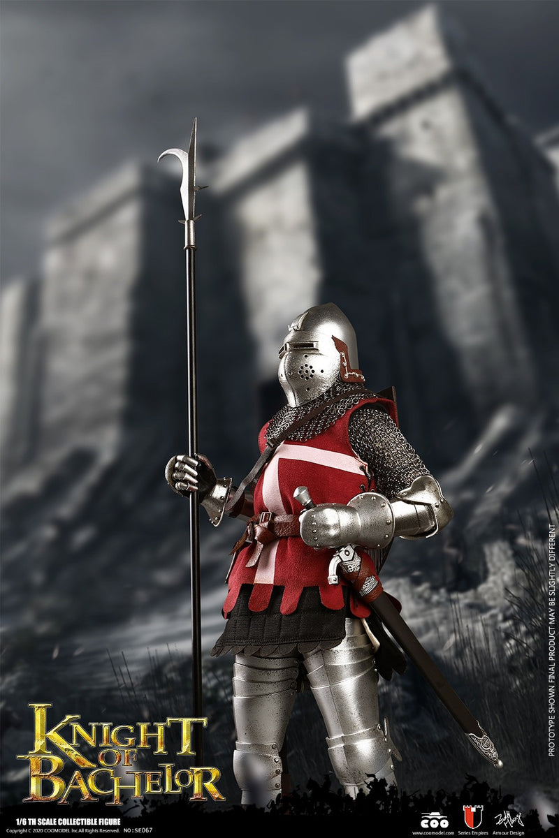 Load image into Gallery viewer, Knight Of Bachelor - Red Shield w/White Cross
