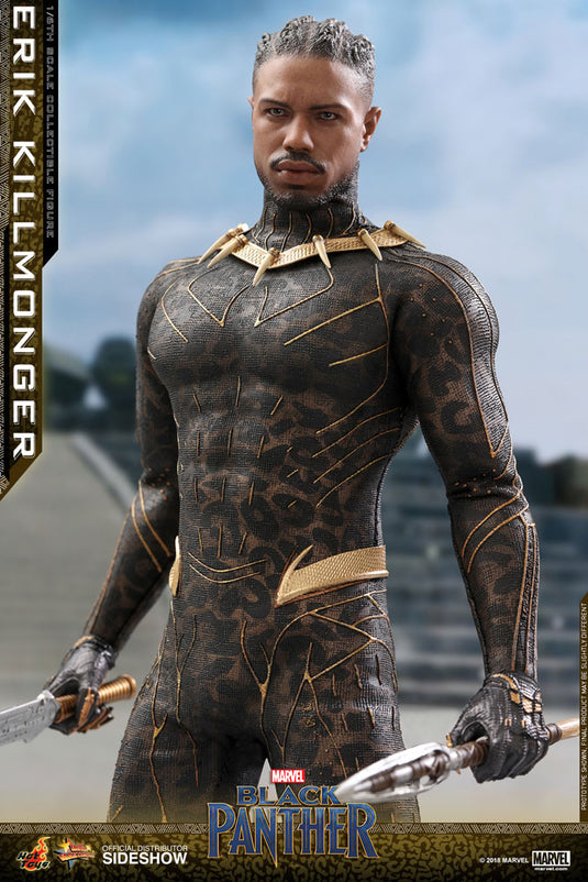 Black Panther - Erik Killmonger - Golden Jaguar Habit Head Sculpt