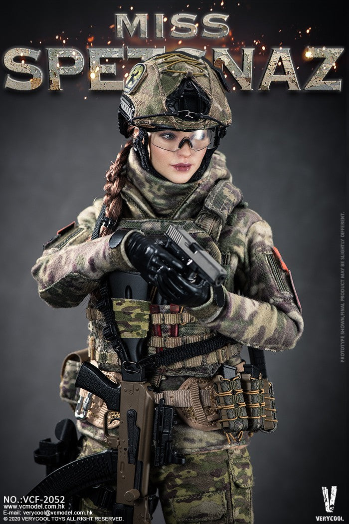 Load image into Gallery viewer, Russian Soldier Miss Spetsnaz - AK-105 Assault Rifle Set
