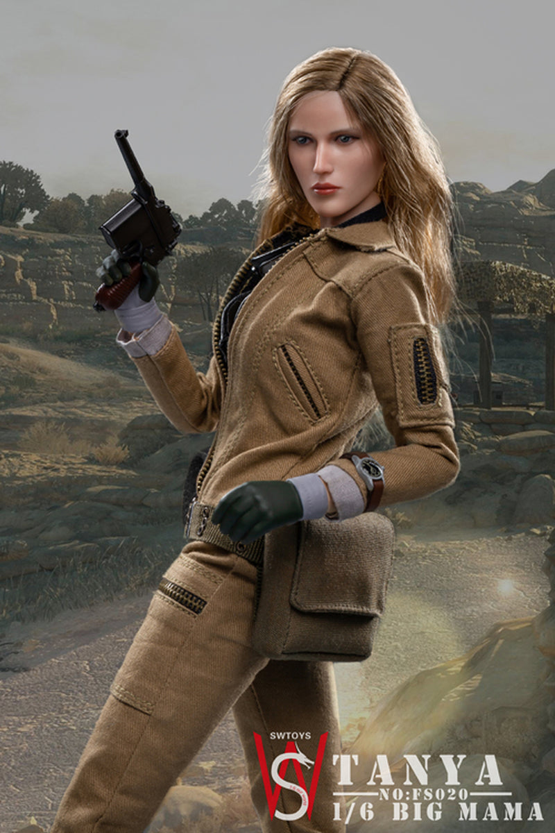 Load image into Gallery viewer, WWII - Big Mama - Tanya - Dark Green &amp; Grey Gloved Hand Set
