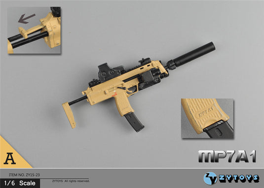 MP7A1 Set A - Tan MP7A1 w/Extended Barrel Mod