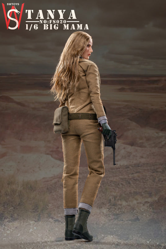 WWII - Big Mama - Tanya - Dark Green & Grey Gloved Hand Set