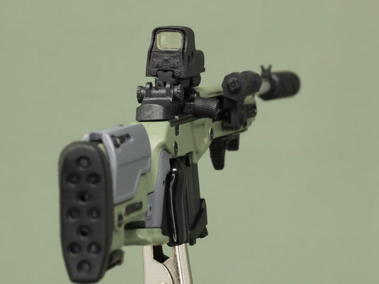 1/6 - Custom - Modular M14 EBR Rifle Set w/Custom Magnetic Attachments (GREEN)