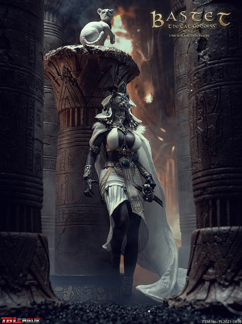Load image into Gallery viewer, Bastet The Cat - White Ver. - Female Chest Armor
