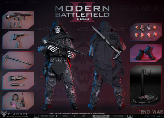 Modern Battlefield Ghost - Male Base Body w/Head Sculpt, Boots & Hands