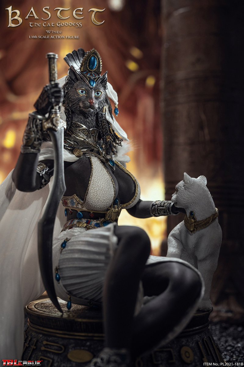 Load image into Gallery viewer, Bastet The Cat - White Ver. - Bicep Arm Bands
