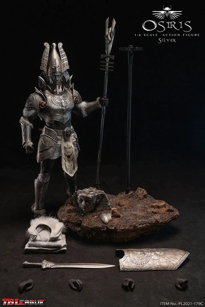 Load image into Gallery viewer, Osiris - Silver Ver. - Goat Horned Head Sculpt
