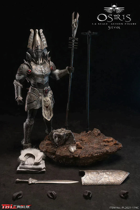 Osiris - Silver Ver. - Leg Armor w/Grey Sleeves