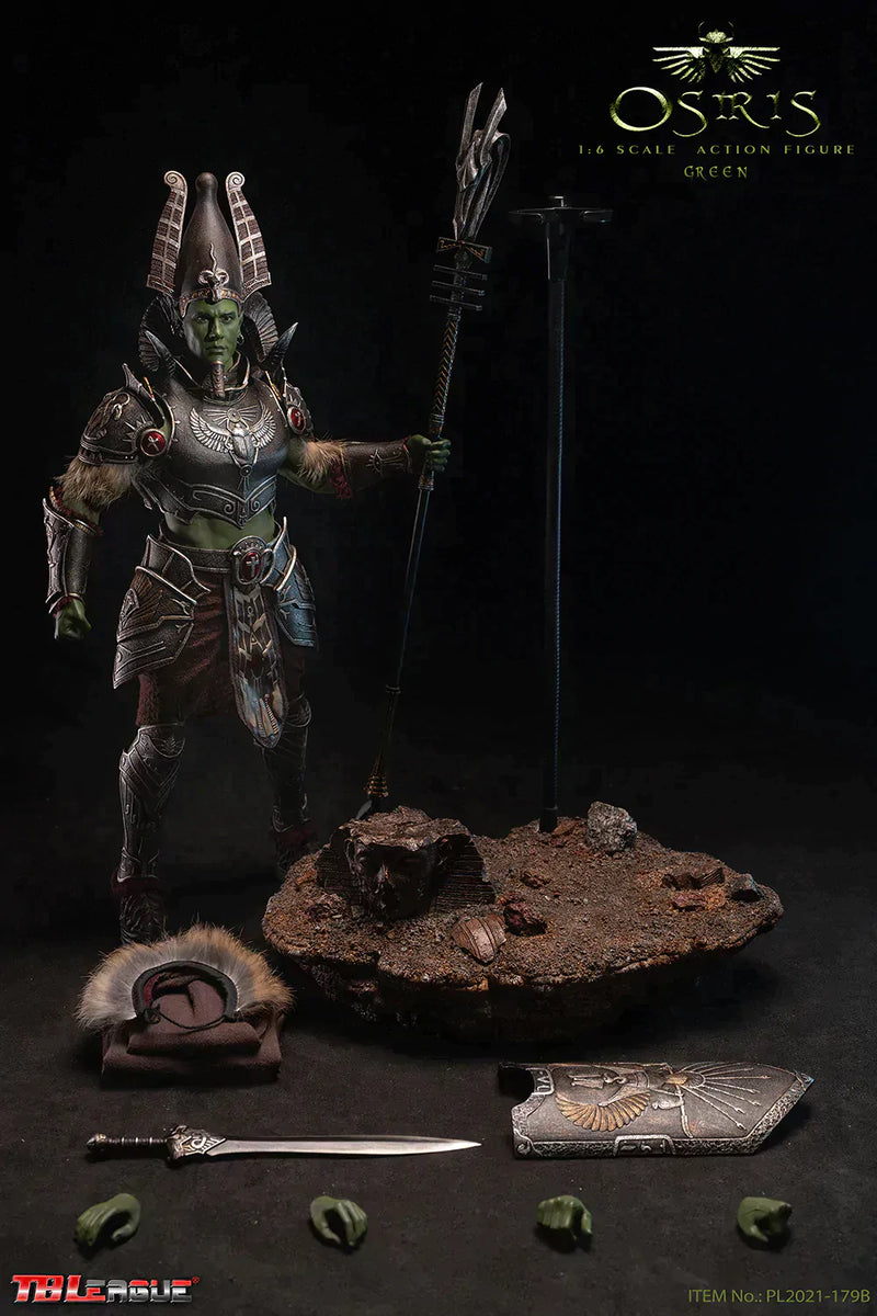 Load image into Gallery viewer, Osiris - Green Ver. - Green Goat Horned Head Sculpt
