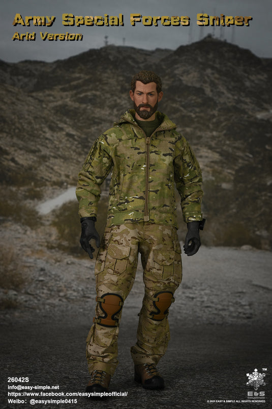 Special Forces Sniper Arid Ver - Utility Belt w/9mm Pistol & Gear Set